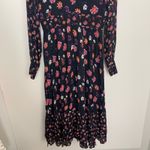 La Maison Talulah Pink Floral Long Sleeve Maxi Dress Medium Feminine Blue Photo 4