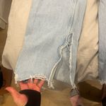 ZARA Wide Leg Full Length Light Wash Jeans Photo 8