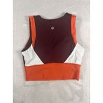 Lululemon Kick Serve Sweat Sports Bra Size 8 Luxtreme Red Orange Athletic Photo 1