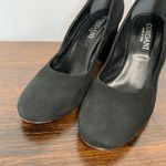 Vero Cuoio  Cordani Women's Pump Block Heels Suede Black Round Toe EU 38.5 Photo 8