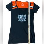 Panama City Beach 2021 Rally Week Biker Short Sleeve Short Sz S Orange Black Photo 3