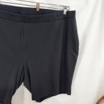 Catherines  Plus Size‎ 34W 36W Shorts 5X Black Elastic Waist Pull On Solid 1299 Photo 3