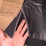 Rebecca Minkoff Lambskin Leather Combo Alma Short Sleeve Zip Top Photo 5