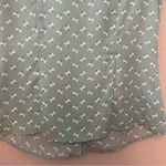 ⭐️Romy light teal blue sleeveless blouse with dandelion print and ruffles medium Photo 8