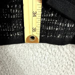 Chico's Cardigan Womens Small Black Open Front Sleeveless Longline Tweed Boho Photo 3