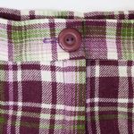 Vintage 70s Sears Purple Plaid Bell Bottom Pants Size 24 Photo 4