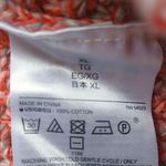 Gap  XL Orange Red Fisherman Cableknit Pullover Sweater Photo 2