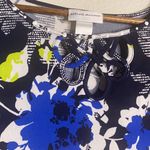 Alfred Dunner  Floral Navy Shift Dress Knee length Women’s 3/4 Sleeve Size 14 Photo 4