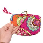 Vera Bradley ‎ Mirror Cosmetic Bag Pink Swirls Photo 3