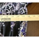 Womens Small Purple Mixed Media‎ Animal Print Full Zip Jacket Blouse Top Boho Photo 4