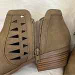 Marco Republic Oslo Tan Vegan Leather Perforated Booties 8 Photo 1