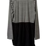 Umgee Size Large Dress Long Sleeve Cotton Blend Lightweight Striped College City Photo 1