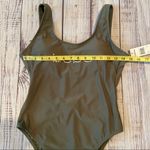 Bebe  Olive Low Back One Piece Swimsuit. Size Small. NWT Photo 6