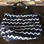 Adrienne Vittadini Lot of 2 makeup bags  Studio + black faux leather 8x10” travel Photo 1