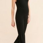 Yumi Kim BLACK VIRGINIA MATERNITY POSTPARTUM WIDE LEG JUMPSUIT EUC SIZE S Photo 0