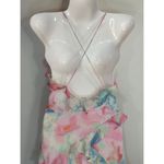 ZARA Pink Blue Pastel Watercolor Ruffled Mini Dress Womens S NWOT Coquette Fairy Photo 8