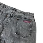 Vintage Women's 10 90s High Waisted Tapered Mom Jeans Black Acid Wash Photo 2