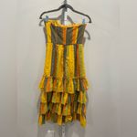 La Maison Talulah Strapless Imperial Midi Dress Size‎ XS Yellow Photo 10