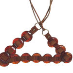 Vintage Faux Tortoise Shell Amber Lucite Brown Suede Leather Fringe Belt Hippie Photo 0