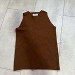 Frankie Shop Brown Tank Top sweater crew neck size M Size M Photo 3