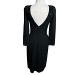 St. John Vintage  black dress floral sequin neckline Santana knit Photo 1