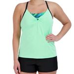 ZeroXposur NWT  Ladies Tankini Swimsuit in EDAMAME Photo 0