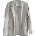 Abercrombie & Fitch Abercrombie and Fitch tan blazer women's medium minimal career office neutral Photo 0