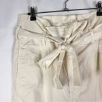 MOTHER Cream The Paperbag Greaser Ankle Wide Leg Cropped Pants 29 White Photo 4