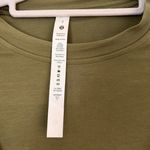 Lululemon Cotton Wrap-Front T-Shirt Athleisure Dress Olive Green size 2 Photo 6