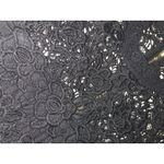 Nanette Lepore  lace black gold zipper woman’s size small top Photo 5