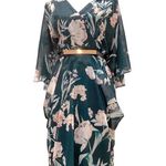 City Chic Green Cocktail Dress 20 Plus Size Semi Formal Dress Holiday Party Boho Photo 0