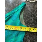 Vintage 1950's Original blue green brocade form fitted long gown Costume Theater Size 00 Photo 7
