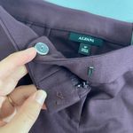NEW Alfani women's deep red purple slim leg tummy control stretch casual pants 6 Size 6P Photo 7