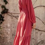 πDOENπ Everest Dress ~ Camilia Long Sleeve 100% Silk Cottagecore Small S NWT Pink Photo 4