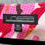 LINEAR Floral Print‎ Button Front Embellished Jacket Blazer XL Roses Pink Photo 2