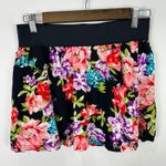 Aeropostale Floral Mini Skirt M Black Pink Y2K Coquette Soft Girl Dopamine Size M Photo 0