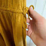 Old Navy  Yellow/Brown Short Sleeve Knit Dress Tall Defined Waist D35 Photo 2