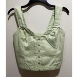 Abercrombie & Fitch NWT ~ Cropped Sleeveless Top ~ Medium ~ Green Photo 1