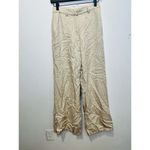 ANINE BING Women's Off-White Wide-Leg Front Zipper Lyra Trousers Pants Size 34 Photo 2