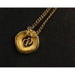 Christian Dior CD logo gold and crystal necklace Photo 1