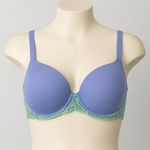 Wacoal Womens Embrace Lace Bra Size 36DD Purple Underwire Coquette Romantic Photo 0