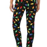Maze Women's Holiday Lights Printed Leggings Size 4 Christmas Novelty Elastic Photo 1