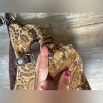 VTG Rossetti Boho Crossbody Satchel Bag Suede Medium Matching Coin Purse Brown L Photo 4