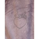 Refuge Hoodie Jacket Womens S Purple Velour Velvet Full Zip Rinestone REBEL NWT Photo 5