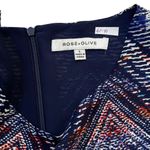 Rose + Olive Blue Chevron Lined Tank Top Women Size Large | 61-41 Photo 4