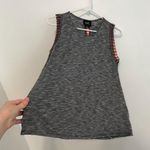 W5  ANTHROPOLOGIE ANTHRO Black White Boho Aztec Embroidered Trim Sleeveless Top M Photo 7