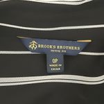 Brooks Brothers  Dress Womens 0‎ Petite Black White Stripe Office Business Preppy Photo 4