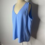 Nordstrom Size Large Basic Lightweight Top Solid Blue Photo 2