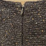 St. John ππ Sequin Tweed Knit Sleeveless Shift Dress Black Gold Metallic 10 NWOT Photo 7