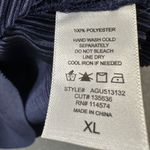 Pleione Blue Pleated Sleeveless Blouse Women's XL Round Neck Tank Top Photo 4